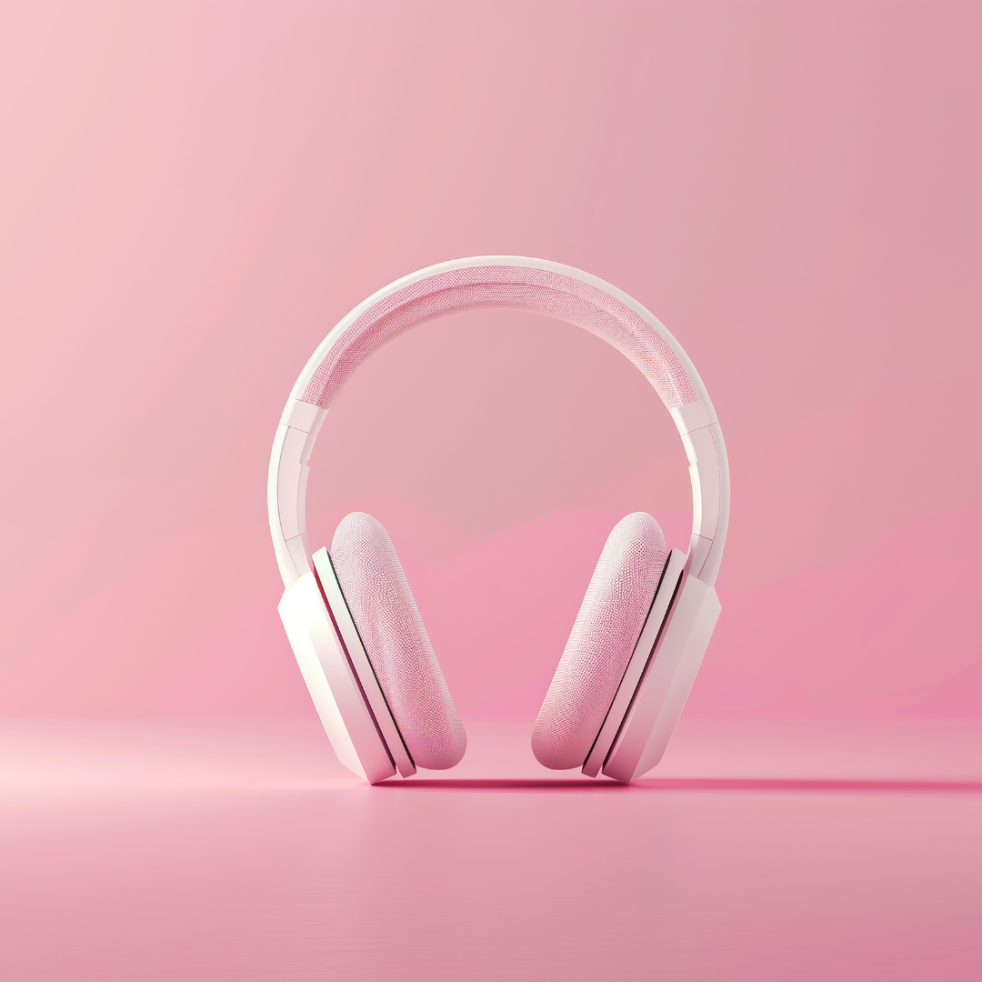 • woman recording a business podcast • entrepreneur starting a podcast at home • podcast setup for small business owner • microphone and laptop podcast setup